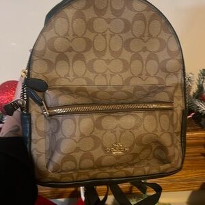 Coach Black And Brown Backpack